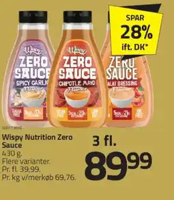 Fleggaard Wispy Nutrition Zero Sauce tilbud