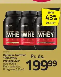 Fleggaard Optimum Nutrition 100% Whey Proteinpulver tilbud