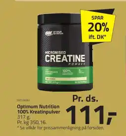 Fleggaard Optimum Nutrition 100% Kreatinpulver tilbud