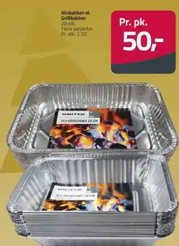 Fleggaard Alubakker el. Grillbakker tilbud