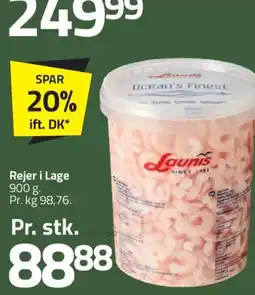 Fleggaard Rejer i Lage . tilbud