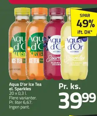 Fleggaard Aqua D'or Ice Tea el. Sparkles tilbud