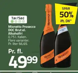 Fleggaard Mionetto Prosecco DOC Brut el. Alkoholfri . tilbud