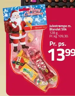 Fleggaard Julestrømpe m. Blandet Slik tilbud