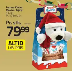 Fleggaard Ferrero Kinder Maxi m. Tøjdyr tilbud