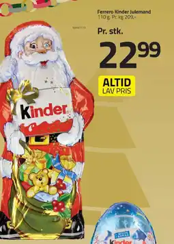 Fleggaard Ferrero Kinder Julemand tilbud
