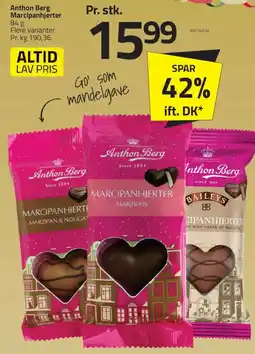 Fleggaard Anthon Berg Marcipanhjerter tilbud