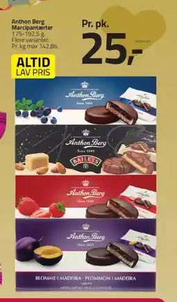 Fleggaard Anthon Berg Marcipantærter tilbud