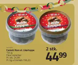 Fleggaard Carletti Rom el. Likørtoppe tilbud