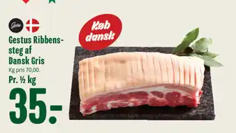 Gestus Ribbens- steg af Dansk Gris