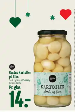 Min Købmand Gestus Kartofler på Glas tilbud