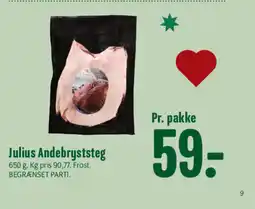 Min Købmand Julius Andebryststeg tilbud