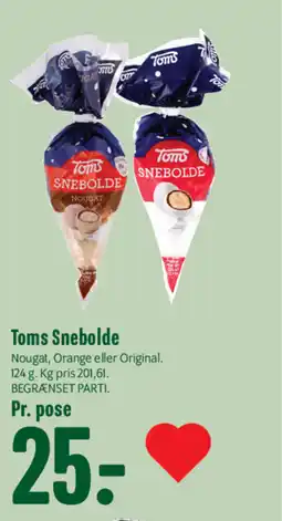 Min Købmand Toms Snebolde tilbud
