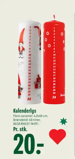 Min Købmand Kalenderlys tilbud
