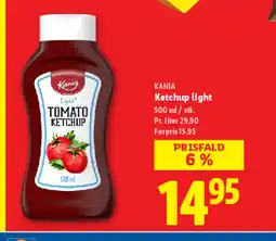 Lidl KANIA Ketchup light tilbud