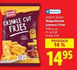 Lidl HARVEST BASKET Bølgeskȧrede pommes frites tilbud