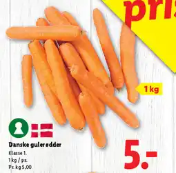 Lidl Danske gulerødder tilbud