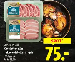 Lidl VILSTRUPGÅRD Koteletter eller nakkekoteletter af gris tilbud