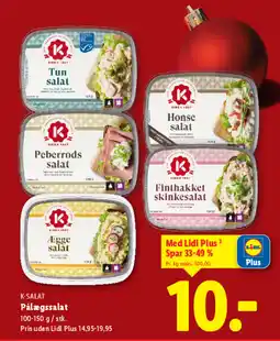 Lidl K-SALAT Pålægssalat tilbud