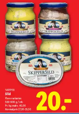 Lidl SKIPPER Sild tilbud