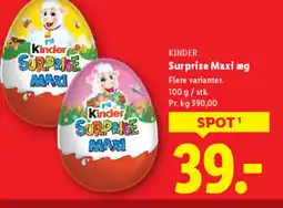 Lidl KINDER Surprise Maxi æg tilbud