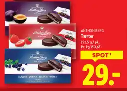 Lidl ANTHON BERG Tærter tilbud