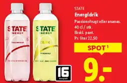 Lidl STATE Energidrik tilbud