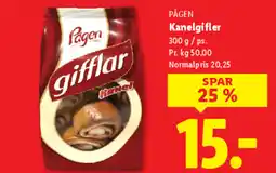 Lidl PÅGEN Kanelgifler tilbud