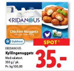 Lidl ERIDANOUS Kyllingenuggets tilbud