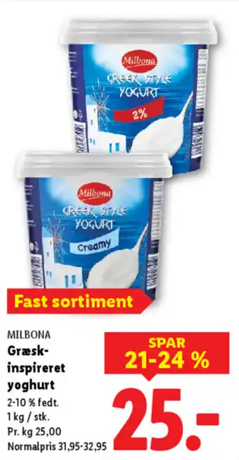 MILBONA Græsk- inspireret yoghurt