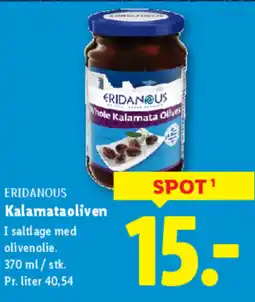 Lidl ERIDANOUS Kalamata oliven tilbud