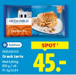 Lidl ERIDANOUS Græsk tærte tilbud