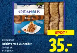 Lidl ERIDANOUS Baklava med valnødder tilbud