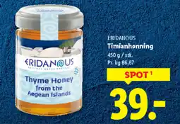 Lidl ERIDANOUS Timianhonning tilbud