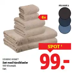 Lidl LIVARNO HOME® Sæt med håndklæder tilbud