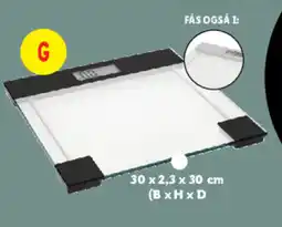 Lidl Badevægt af glas tilbud