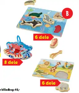 Lidl Følebog eller puslespil af træ tilbud