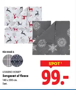 Lidl LIVARNO HOME® Sengesæt af fleece tilbud