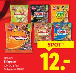 Lidl MALACO Slikposer tilbud