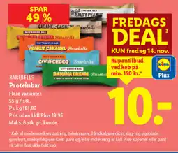 Lidl BAREBELLS Proteinbar tilbud