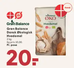 SPAR Grøn Balance Dansk Økologisk Hvedemel tilbud
