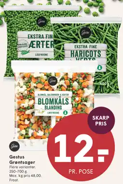 SPAR Gestus Grøntsager tilbud