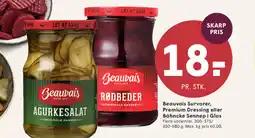 SPAR Beauvais Survarer, Premium Dressing eller Bähncke Sennep i Glas tilbud