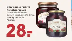 SPAR Den Gamle Fabrik Kirsebærsauce tilbud