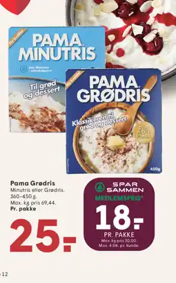 SPAR Pama Grødris tilbud