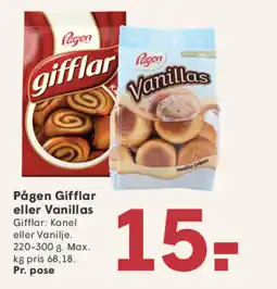 SPAR Pågen Gifflar eller Vanillas tilbud