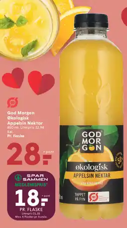 SPAR God Morgen Økologisk Appelsin Nektar tilbud
