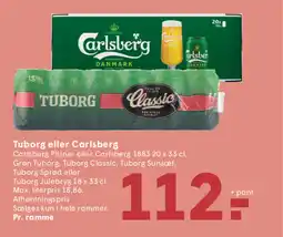 SPAR Tuborg eller Carlsberg tilbud