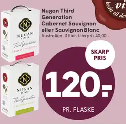SPAR Nugan Third Generation Cabernet Sauvignon eller Sauvignon Blanc tilbud