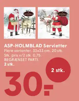 SPAR ASP-Holmblad Servietter tilbud